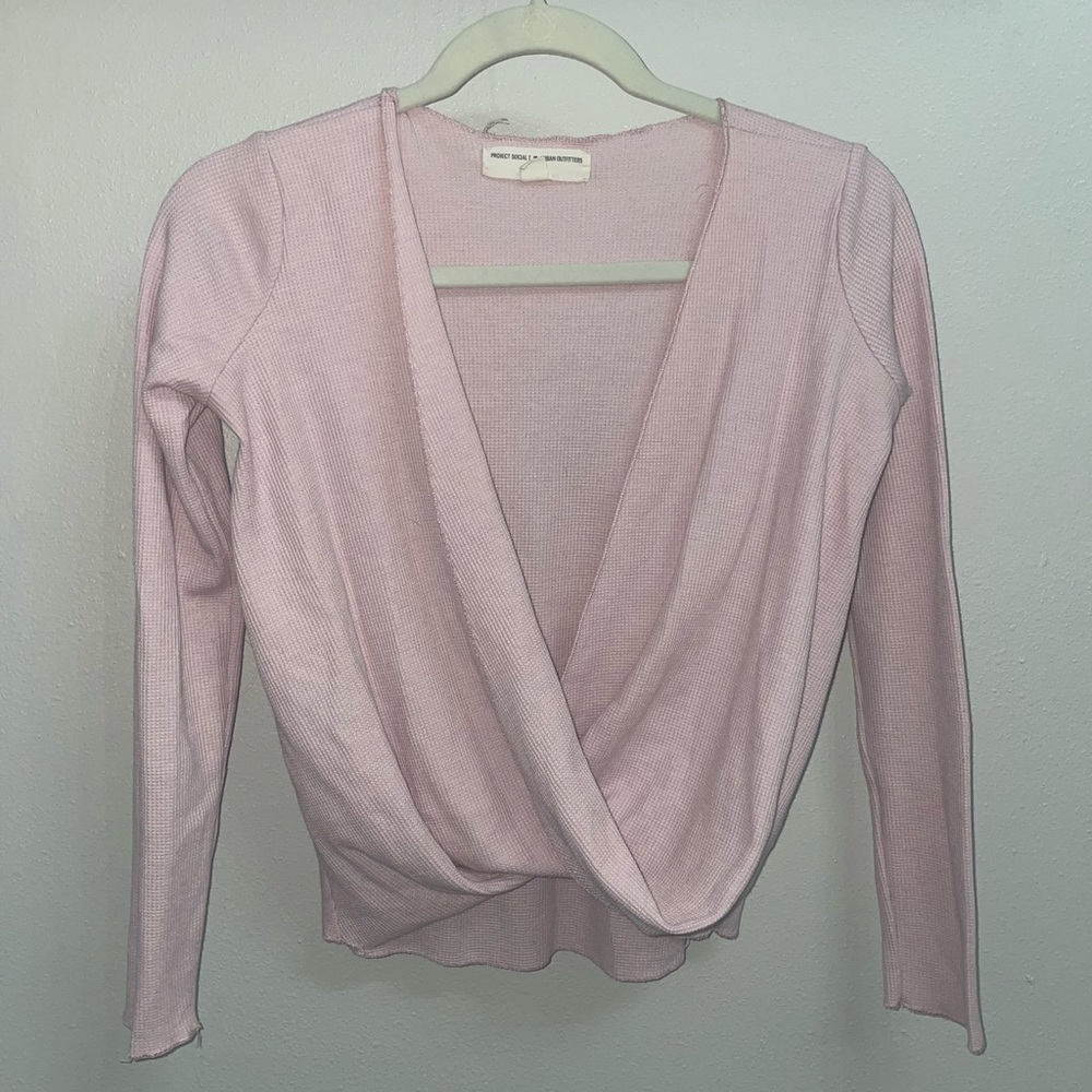 Urban Outfitter wrap front waffle long sleeve
